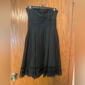 White House Black Market Strapless Black Dress